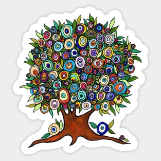 Evil Eye Tree Sticker